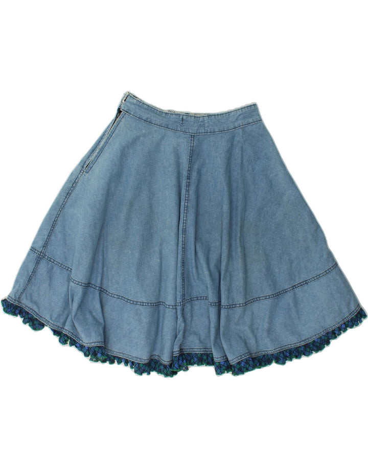 MASH Womens Denim Skirt EU 38 Medium W28 Blue Cotton Vintage Mash and Second-Hand Mash from Messina Hembry 