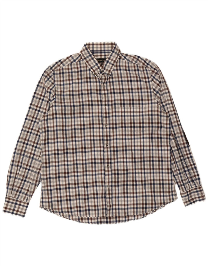 Massimo Dutti Mens Shirt XL Multicoloured Check