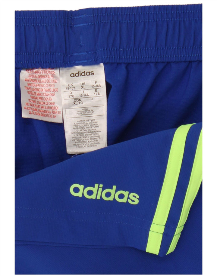Adidas Boys Sport Shorts 15-16 Years  Blue Polyester