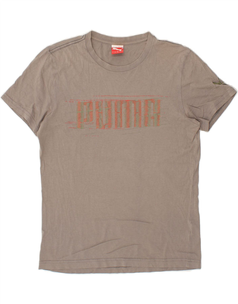 PUMA Mens Graphic T-Shirt Top Small Grey Cotton Vintage Puma and Second-Hand Puma from Messina Hembry 