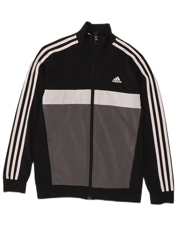 Adidas Boys Aeroready Tracksuit Top Jacket 11-12 Years Black Sports