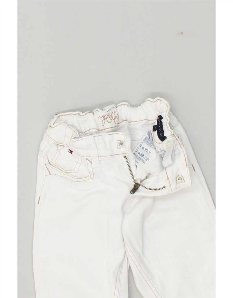 TOMMY HILFIGER Girls Straight Jeans 5-6 Years W18 L21  Off White Cotton | Vintage Tommy Hilfiger | Thrift | Second-Hand Tommy Hilfiger | Used Clothing | Messina Hembry 