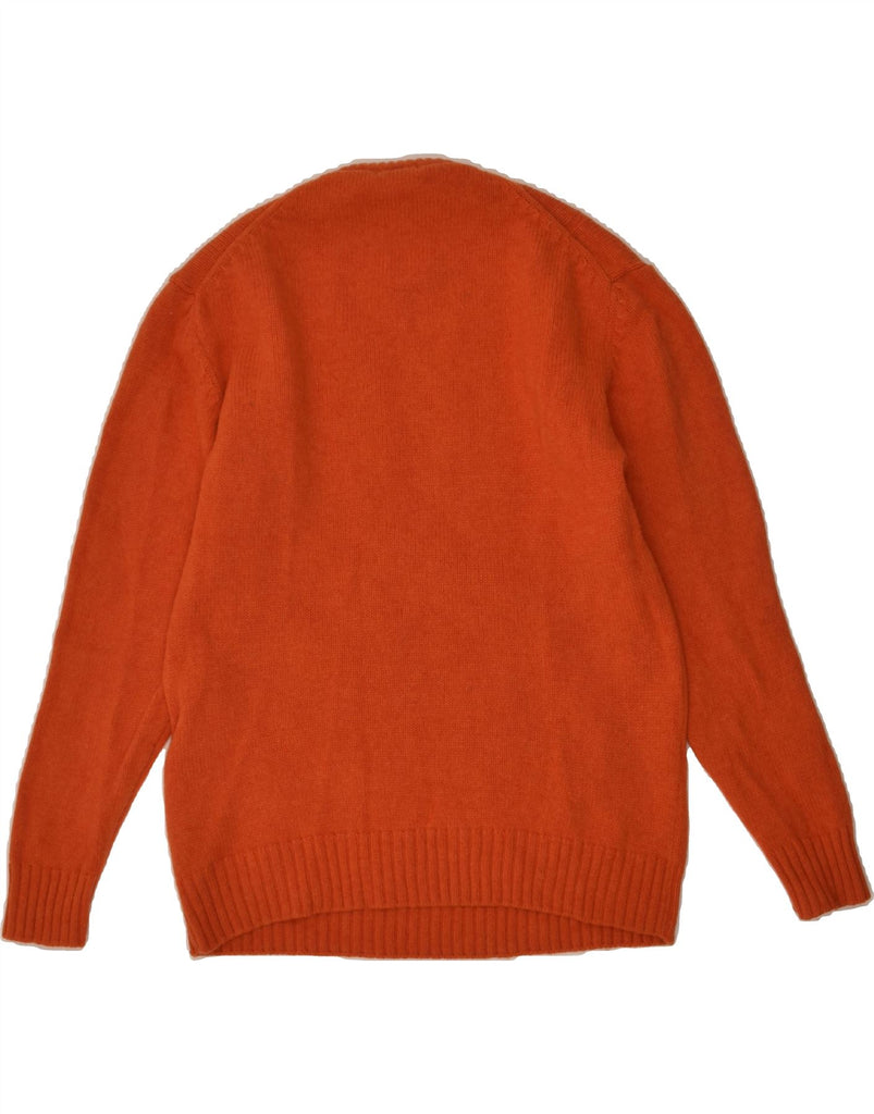 BLUSTAFF Womens Crew Neck Jumper Sweater UK 16 Large Orange Lambswool | Vintage Blustaff | Thrift | Second-Hand Blustaff | Used Clothing | Messina Hembry 