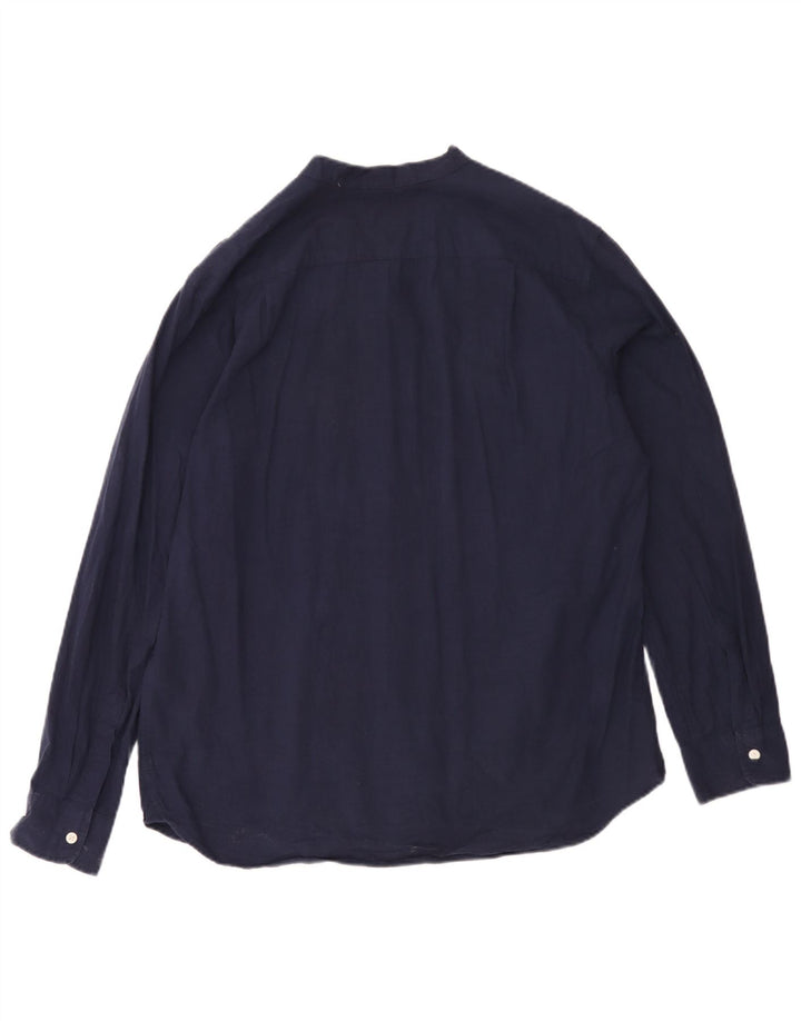 Levi's Mens Standard Shirt Large Navy Blue Cotton
