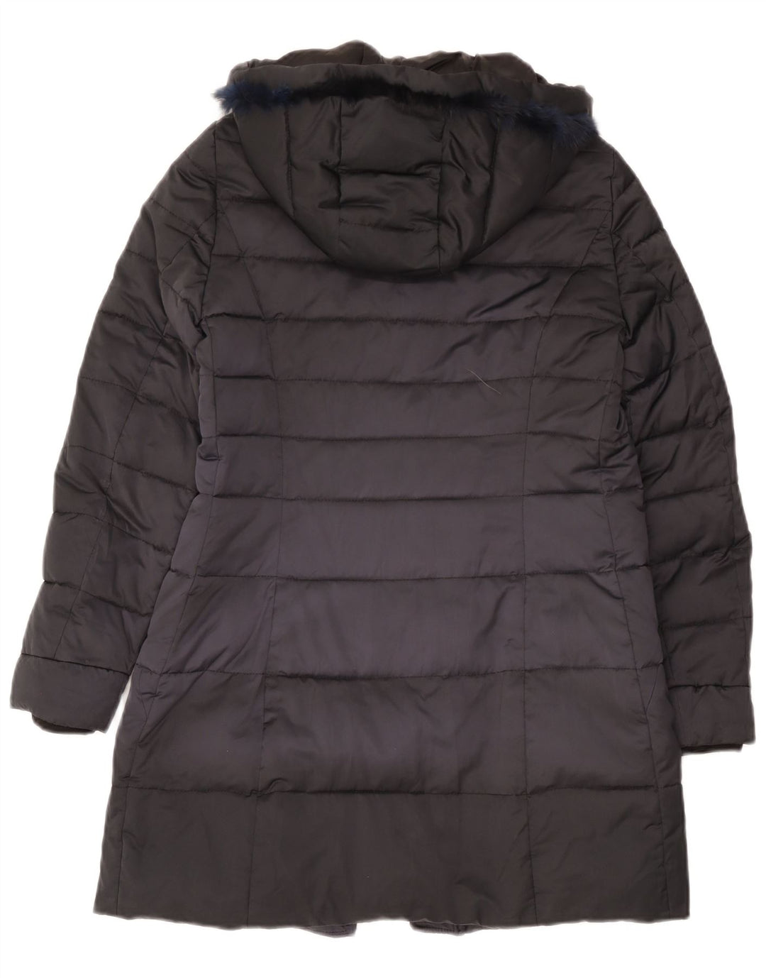 Nero Giardini Womens Hooded Padded Jacket IT 42 Medium Black Polyester