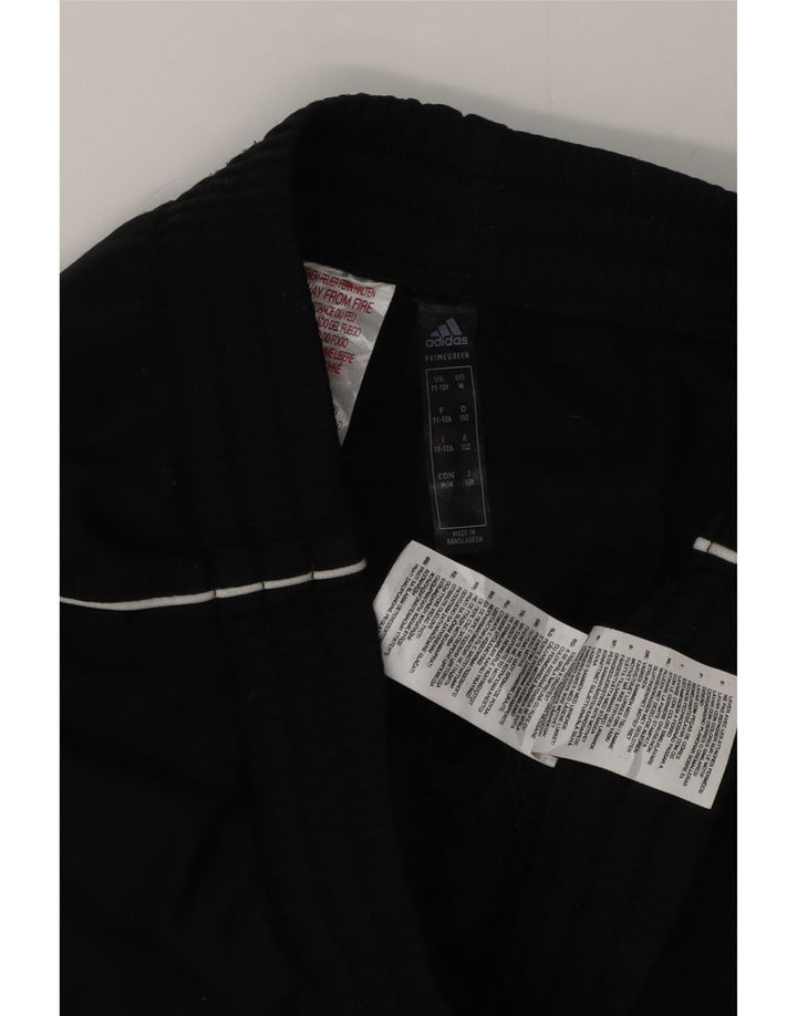 Adidas Boys Tracksuit Trousers Joggers 11-12 Years  Black Polyester
