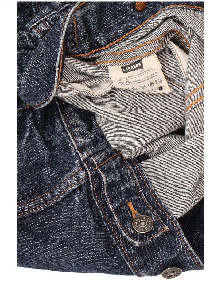 Carrera Mens Denim Jacket UK 42 XL Navy Blue Cotton