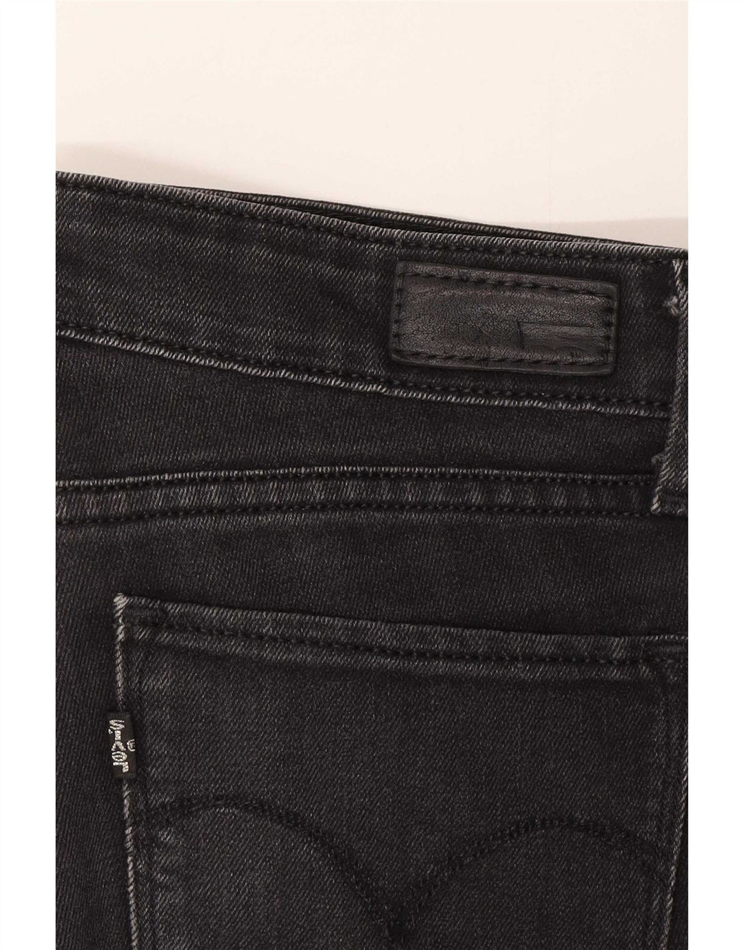 Levi's Womens Slim Jeans W27 L32 Black Cotton