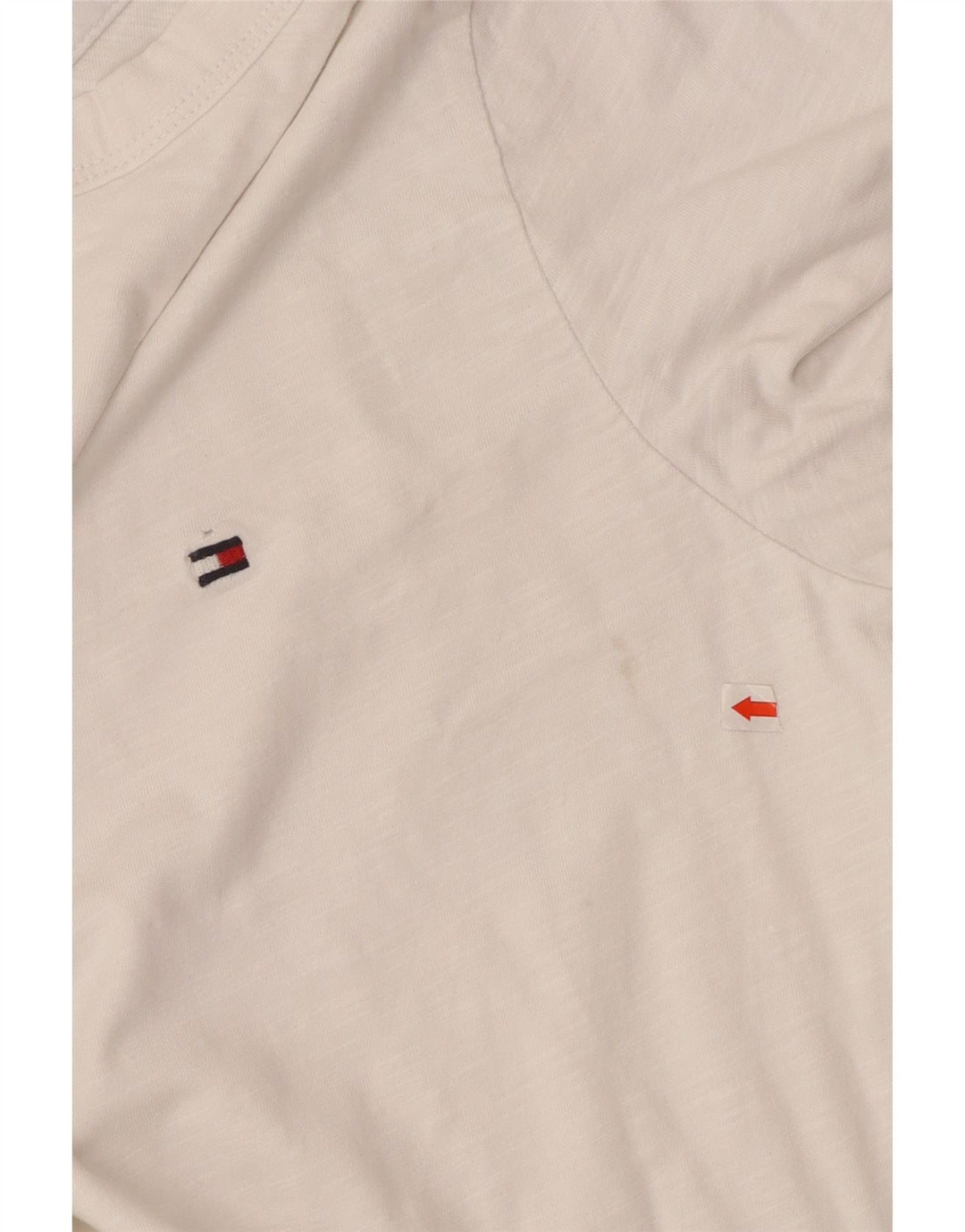 Tommy Hilfiger Mens Regular Fit T-Shirt Top Small White Cotton