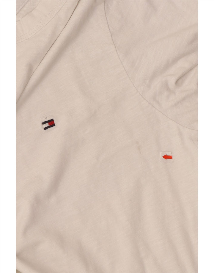 Tommy Hilfiger Mens Regular Fit T-Shirt Top Small White Cotton