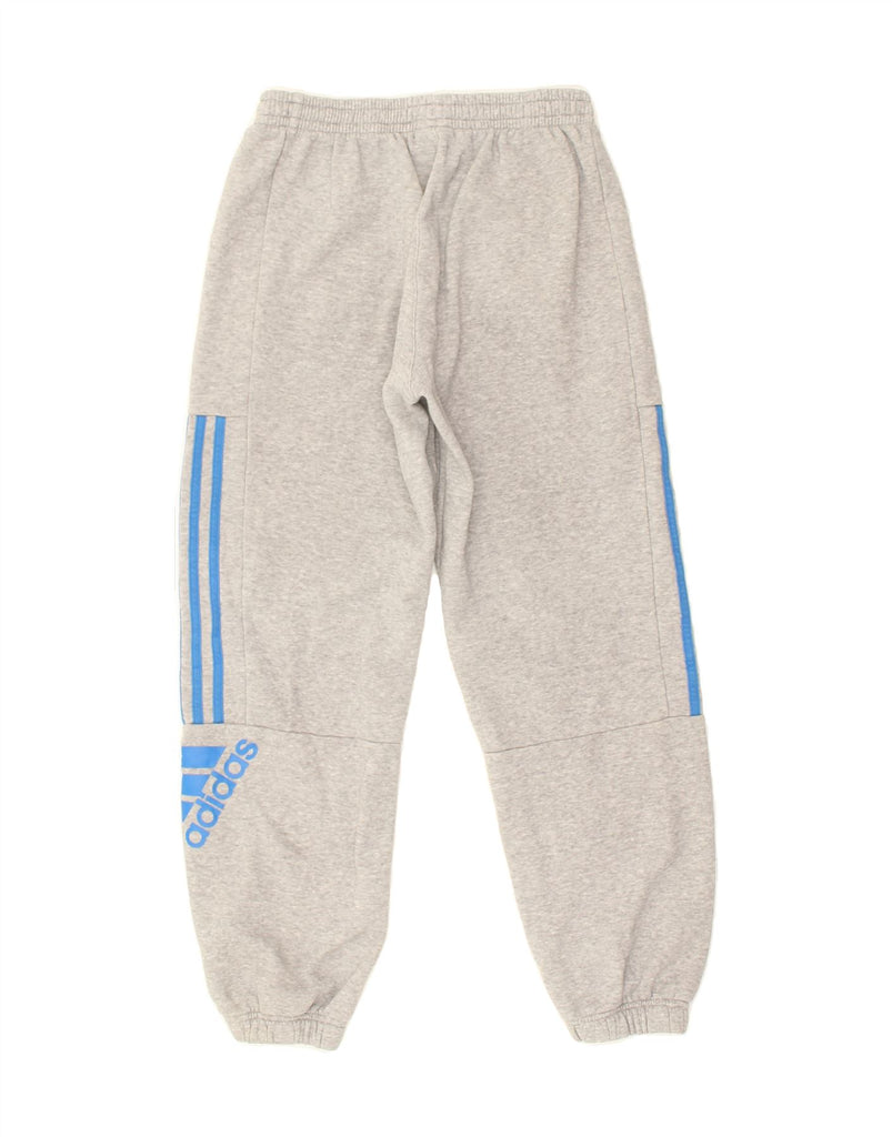 ADIDAS Boys Graphic Tracksuit Trousers Joggers 13-14 Years Grey Cotton | Vintage Adidas | Thrift | Second-Hand Adidas | Used Clothing | Messina Hembry 