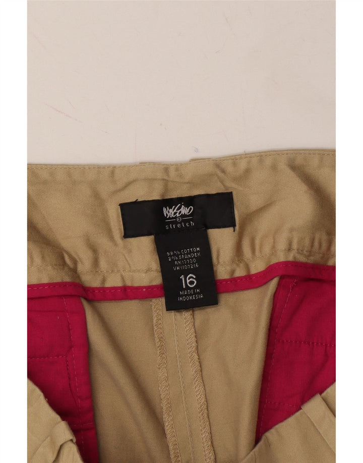 MOSSIMO Womens Casual Shorts US 16 2XL W38 Beige Cotton Vintage Mossimo and Second-Hand Mossimo from Messina Hembry 
