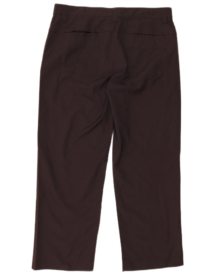 IZOD Mens Straight Chino Trousers W36 L30 Black Polyester