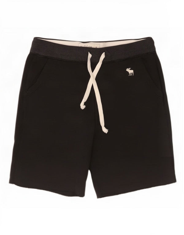 Abercrombie & Fitch Mens Sport Shorts Small Black Cotton