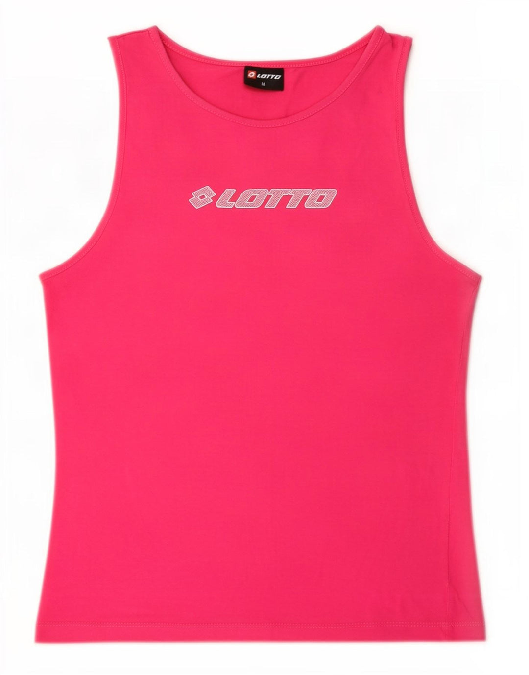 Lotto Womens Graphic Vest Top UK 12 Medium Pink Cotton