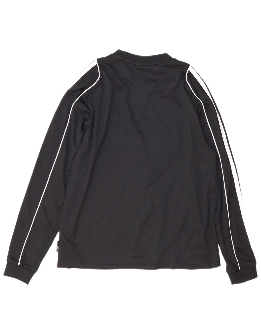 ADIDAS Boys Climalite Top Long Sleeve 13-14 Years Black Polyester