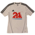 ADIDAS Mens Climalite Graphic T-Shirt Top Small White Polyester