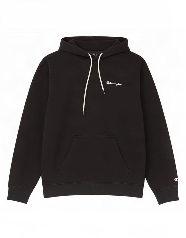 Champion Mens Hoodie Jumper Medium Black Cotton