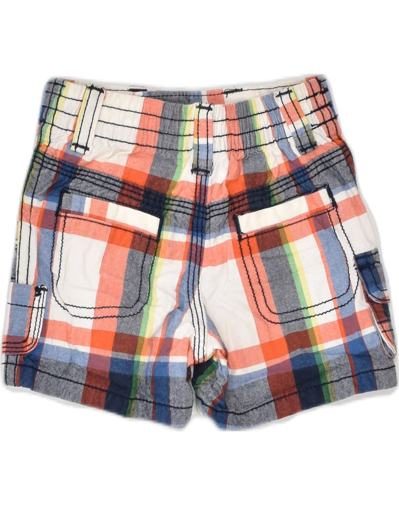 OLD NAVY Baby Boys Chino Shorts 0-3 Months W14 Multicoloured Check Cotton | Vintage | Thrift | Second-Hand | Used Clothing | Messina Hembry 