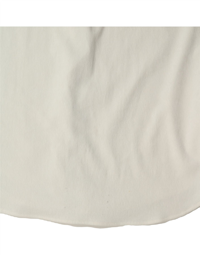 ZARA Womens Oversized Corduroy Shirt UK 6 XS White Polyester Vintage Zara and Second-Hand Zara from Messina Hembry 