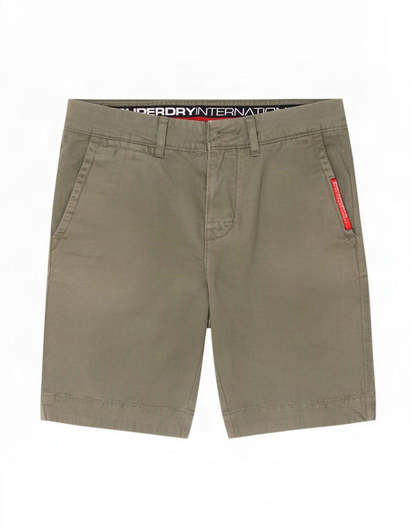 Superdry Mens Chino Shorts Medium W30 Green Cotton