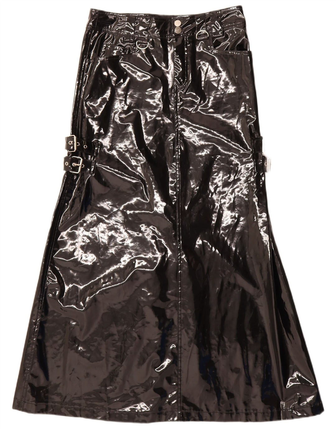 QUEEN OF DARKNESS Womens Maxi A-Line Skirt Small W28  Black Gothic