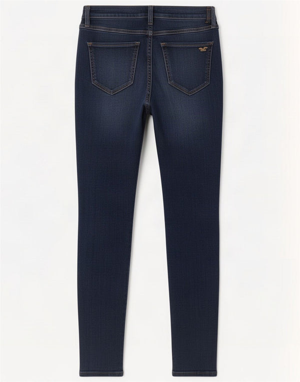 Hollister Womens Legging High Waist Jeans US 5 Small W27 L26 Blue Cotton