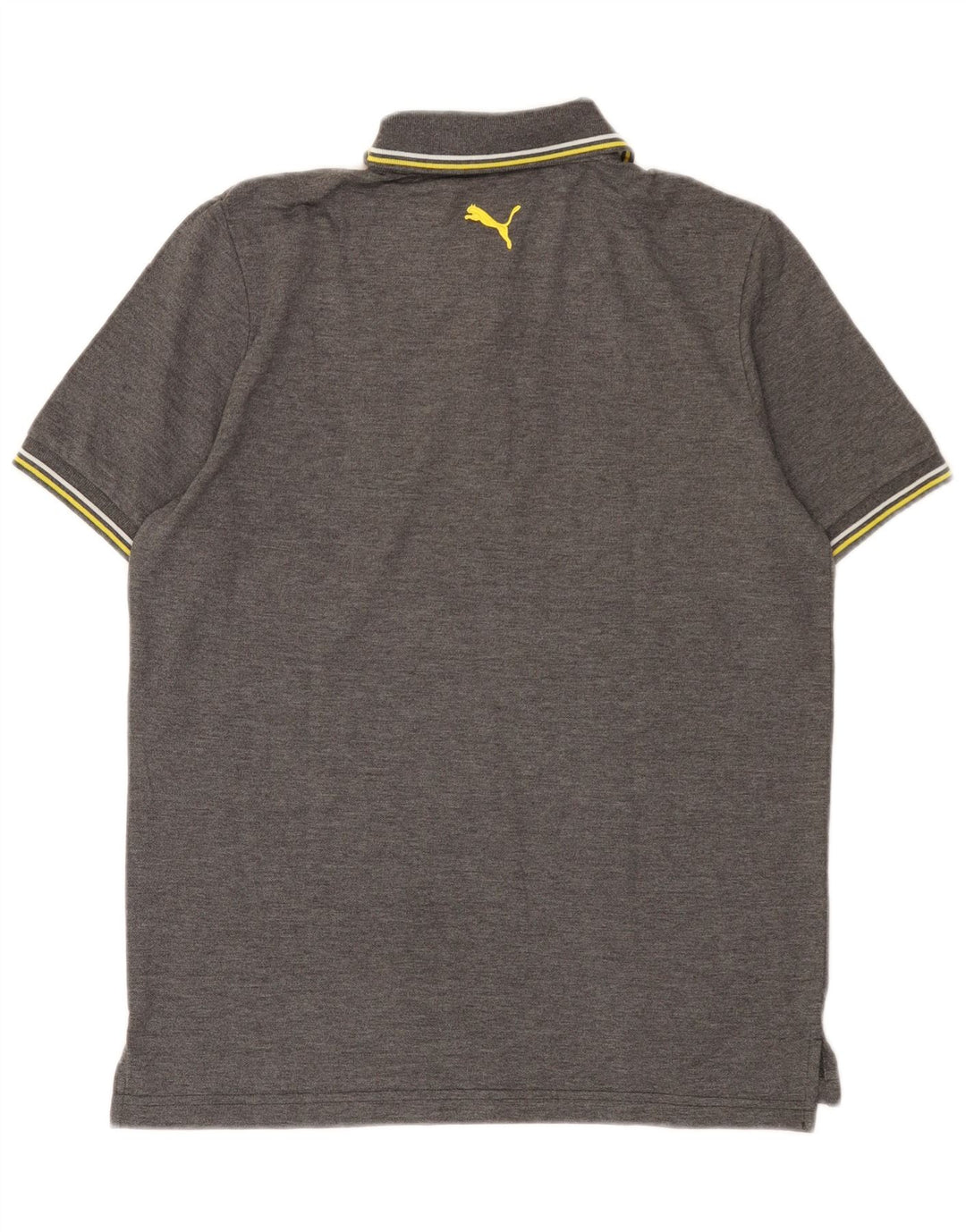 Puma Mens Polo Shirt Small Grey Flecked