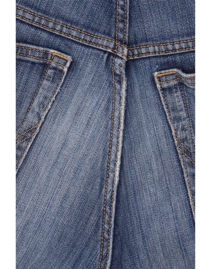 Wrangler Womens Texas Stretch Distressed Straight Jeans W32 L32 Blue Cotton