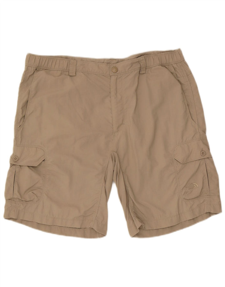 The North Face Mens Regular Fit Cargo Shorts Large W36 Beige Nylon