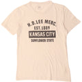 LEE Mens Regular Fit Graphic T-Shirt Top Medium Off White Cotton
