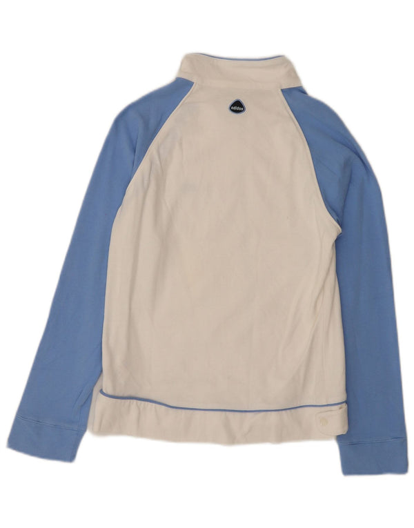 Adidas Girls Tracksuit Top Jacket 11-12 Years Medium White Cotton