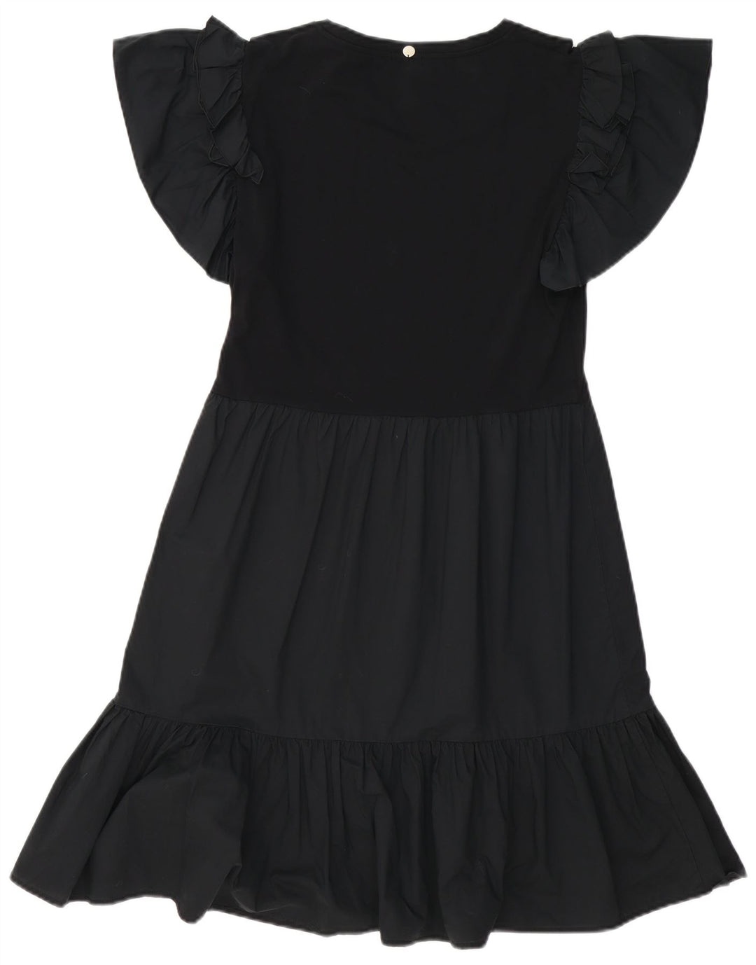 Liu Jo Womens A-Line Dress UK 12 Medium Black Cotton