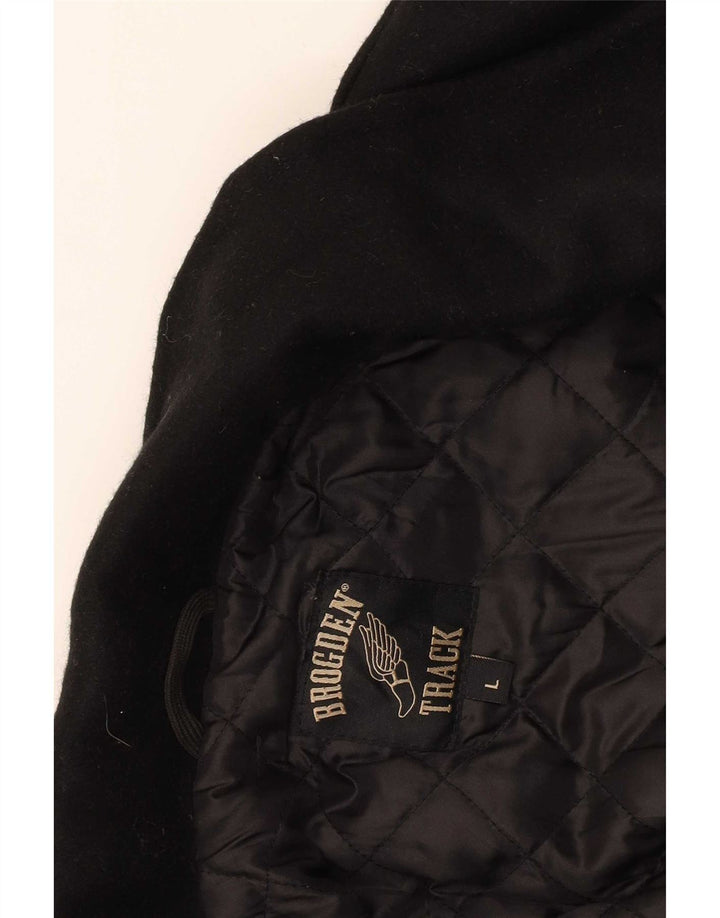 Brogden Womens Oversized Pea Coat UK 16 Large Black