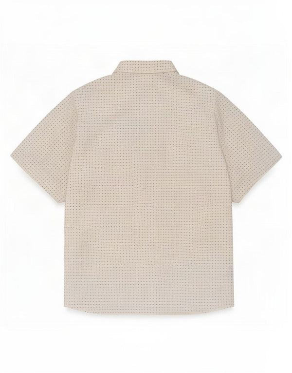 Marks & Spencer Womens Short Sleeve Shirt Blouse UK 24 4XL White Spotted