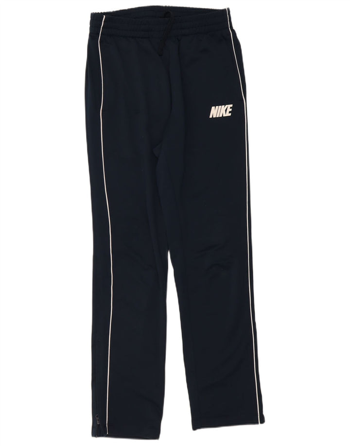Nike Womens Tracksuit Trousers UK 10 Small  Navy Blue Polyester