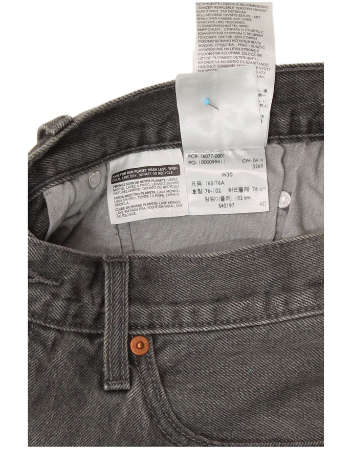 Levi's Womens 501 Denim Shorts W30 Medium  Grey