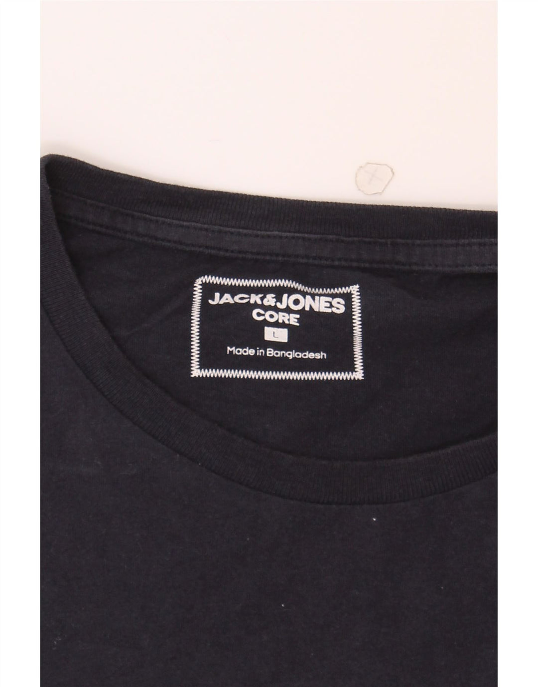 JACK & JONES Mens T-Shirt Top Large Navy Blue Cotton Vintage Jack & Jones and Second-Hand Jack & Jones from Messina Hembry 