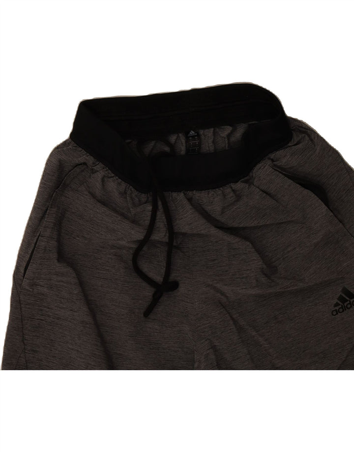 ADIDAS Boys Sport Shorts 6-7 Years Small Grey Flecked Polyester Vintage Adidas and Second-Hand Adidas from Messina Hembry 