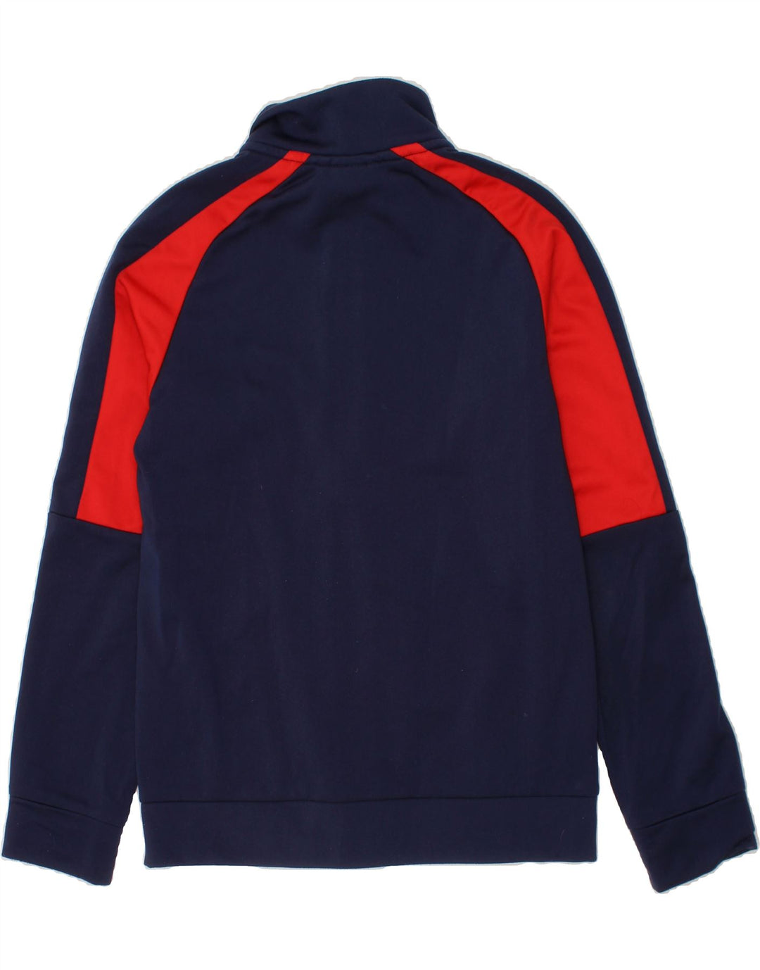 PUMA Boys Graphic Tracksuit Top Jacket 9-10 Years Navy Blue Colourblock Vintage Puma and Second-Hand Puma from Messina Hembry 