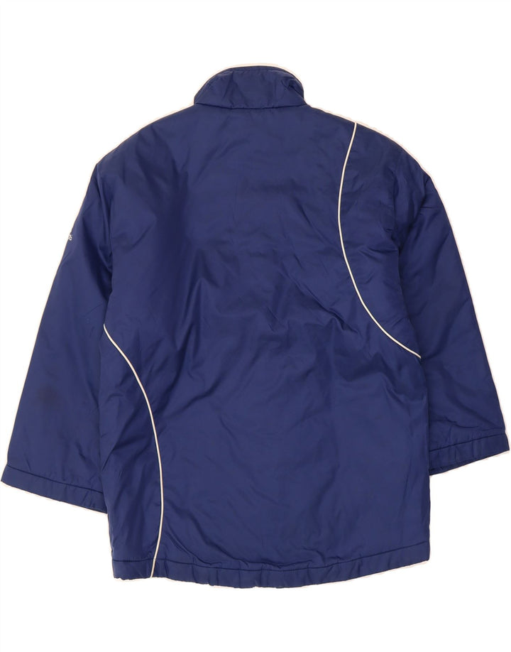 ADIDAS Boys Windbreaker Coat 7-8 Years Navy Blue Polyamide Vintage Adidas and Second-Hand Adidas from Messina Hembry 