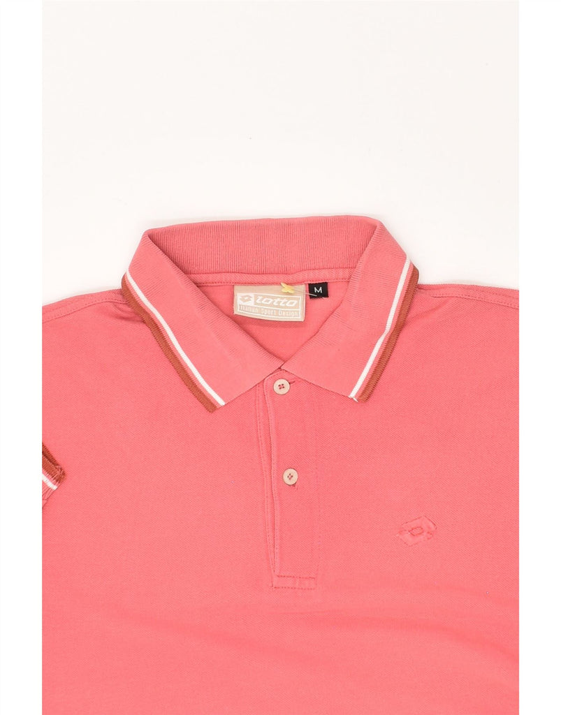 LOTTO Mens Polo Shirt Medium Pink | Vintage Lotto | Thrift | Second-Hand Lotto | Used Clothing | Messina Hembry 