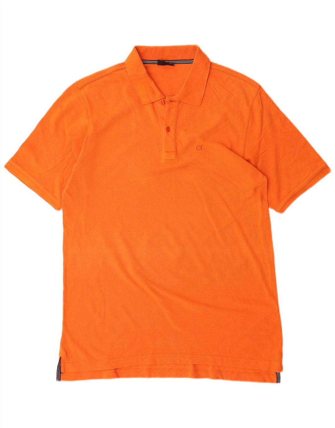 CHAMPION Mens Polo Shirt Large Orange Sports