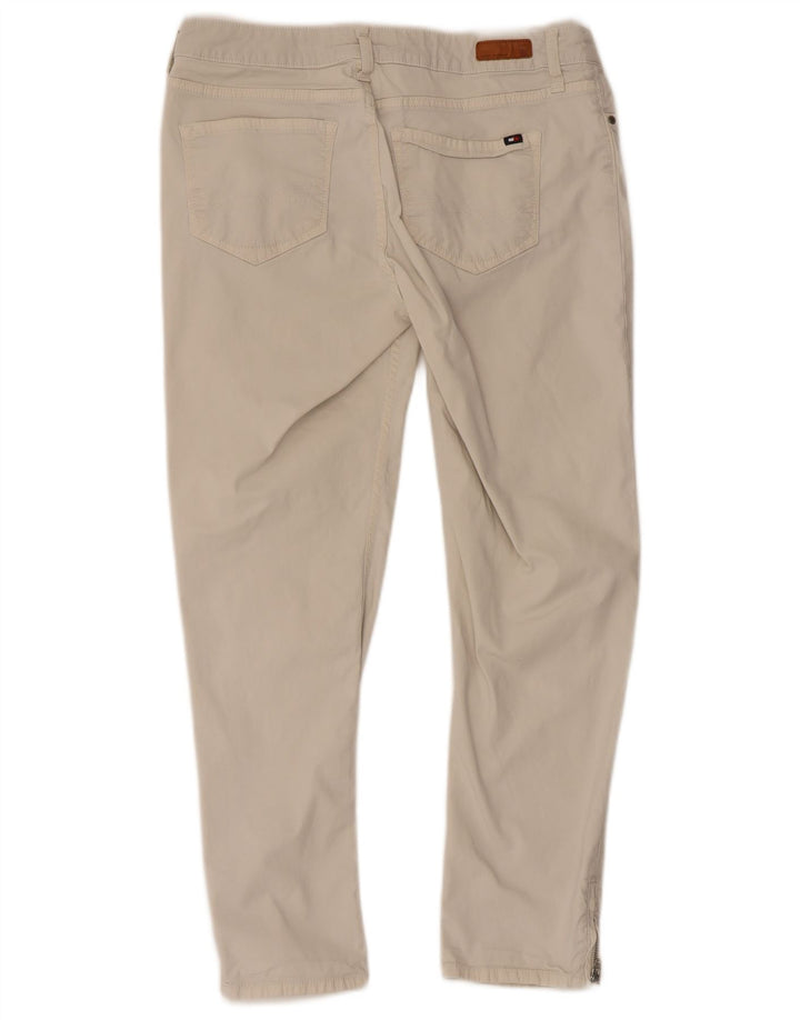 Tommy Hilfiger Womens Cropped Trousers US 8 Medium W30 L25 White Cotton