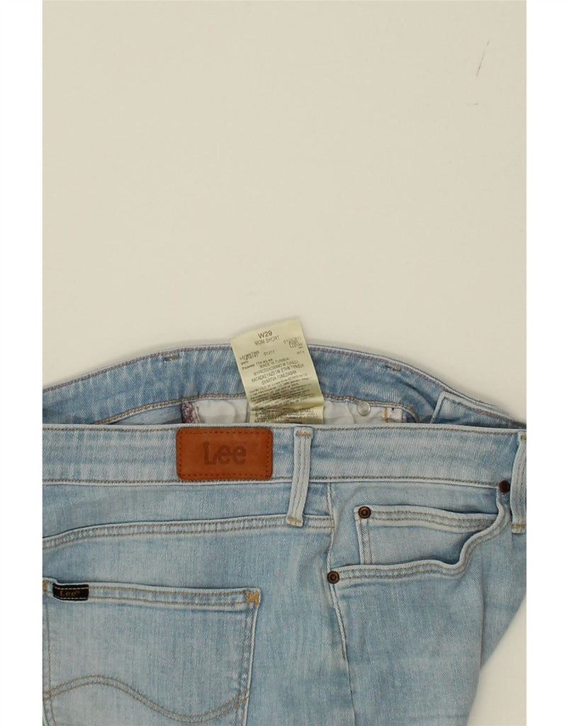 LEE Womens Mom Denim Shorts W29 Medium Blue Cotton Vintage Lee and Second-Hand Lee from Messina Hembry 