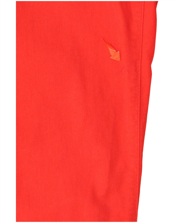 TOMMY HILFIGER Womens Skinny Casual Trousers W32 L32 Red Cotton