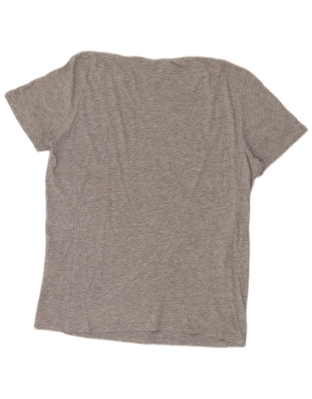 JACK & JONES Mens T-Shirt Top Large Grey Viscose