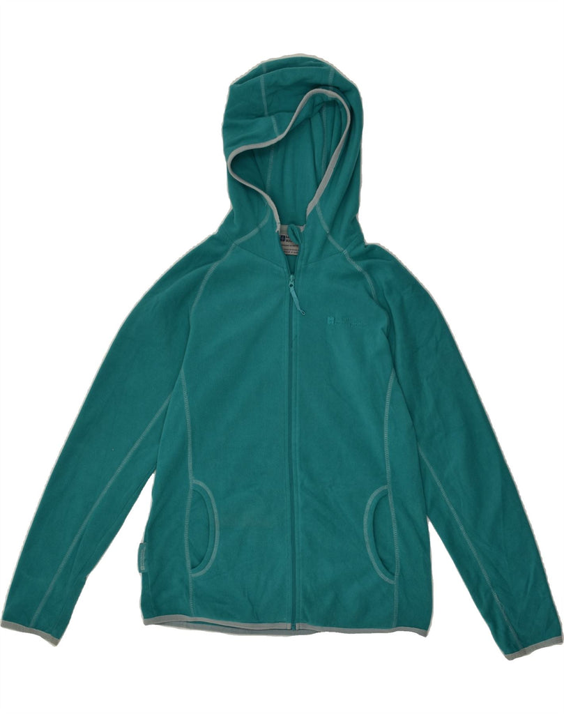 MOUNTAIN WAREHOUSE Womens Hooded Fleece Jacket UK 10 Small  Green Vintage Mountain Warehouse and Second-Hand Mountain Warehouse from Messina Hembry 