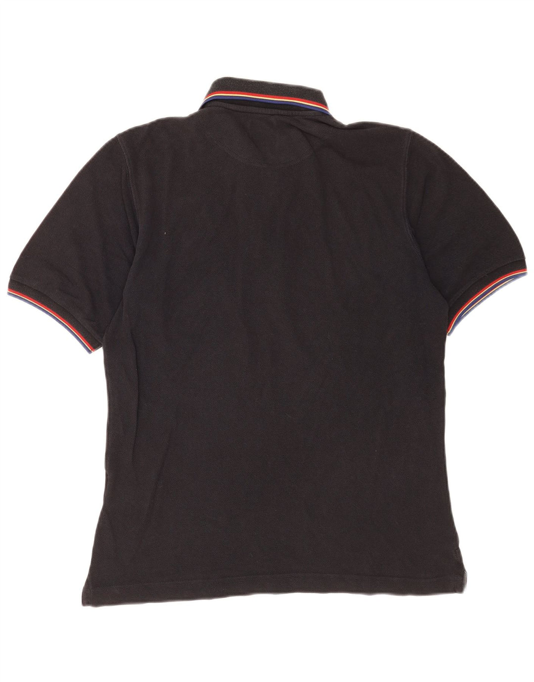La Martina Mens Polo Shirt Medium Black Cotton