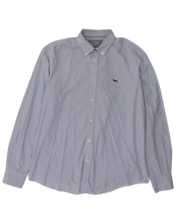 Harmont & Blaine Mens Regular Fit Shirt XL Blue Check